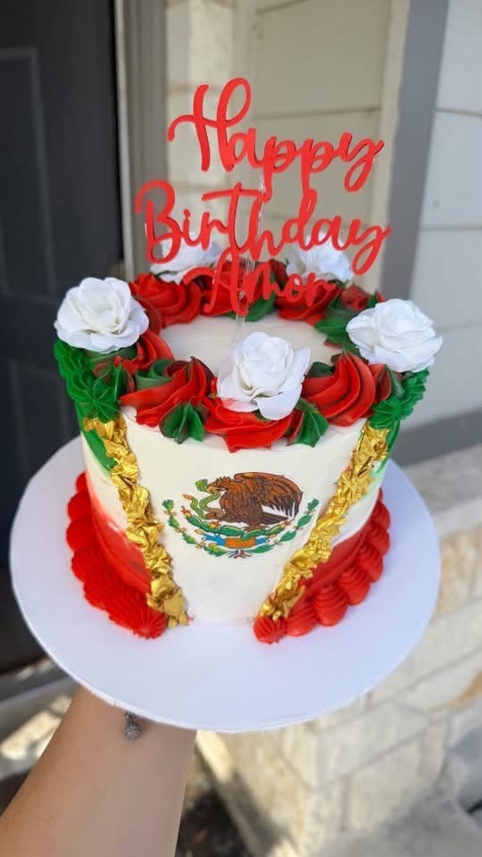 Mexican themed birthday cake